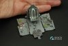 Quinta Studio QD32220 P-40N late 3D-Printed coloured Interior on decal paper (Hasegawa/Eduard) 1/32